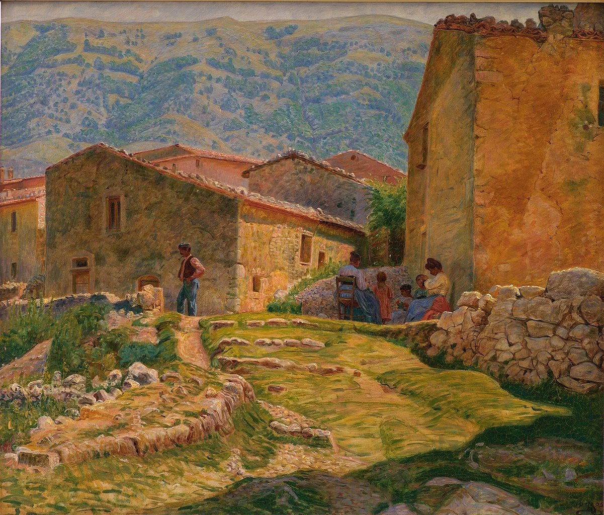 Kristian Zahrtmann - Mattina soleggiata a Civita d'Antino, Statens Museum for Kunst, Copenaghen
